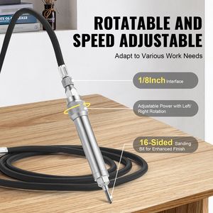 Penna per Incisione Pneumatica Portatile Regolabile da 1/8'' con Velocità 11400 BPM, Tubo dell'Aria e Penna Manuale per Micro-Incisione - Product Image 5