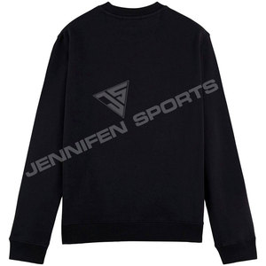 Pull-over en molleton 100 % coton pour homme, col rond tricoté, vêtement de sport d'hiver, fabrication OEM personnalisée - Product Image 4