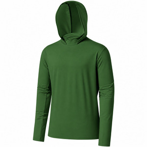 Camiseta de Pesca Personalizada con Capucha, Transpirable, de Secado Rápido, con Protección UPF 50, para Hombre, Tallas Grandes, Manga Larga - Product Image 1