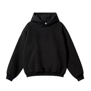 Sudadera con Capucha y Cierre de Cremallera para Hombre, de Primera Calidad, Color Único, para Invierno, Estilo Urbano, con Bolsillo, 100% Algodón Orgánico, Bordada - Product Image 3