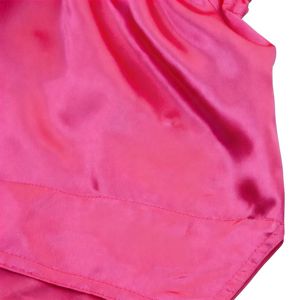 Shorts en satin taille haute pour homme, color block violet et rose, taille élastique, décontractés - Product Image 4