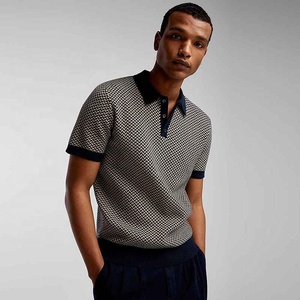 เสื้อโปโลเสื้อโปโลของผู้ชายป้องกันริ้วรอยเสื้อยืดผู้ชายเสื้อโปโลลำลองแขนสั้นและผิวทนต่อรอยยับ - Product Image 1