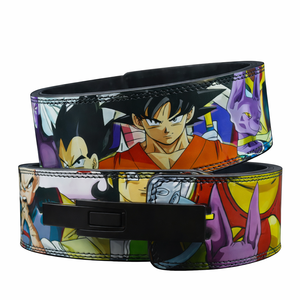 Ceinture de musculation en cuir de vachette de haute qualité, design personnalisé, logo imprimé, design anime, robuste, antidérapante, unisexe - Product Image 1