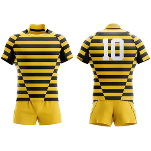 Ensemble d'uniformes de rugby 100% polyester respirant, bon prix, taille personnalisée - Product Image 1