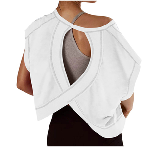 Camisetas transpirables de manga corta para mujer, camiseta informal de verano para mujer, camisetas estampadas, prendas de moda ligeras y suaves - Product Image 3