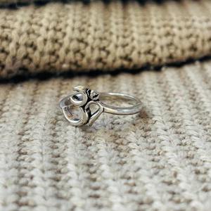 Bague Om en laiton plaqué argent pour le yoga, la méditation, symbole religieux hindou, unisexe, certifiée, vente en gros - Product Image 5