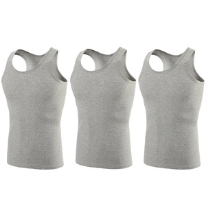 เสื้อกล้ามชายทุกขนาดเสื้อกีฬาผ้าฝ้ายเสื้อกีฬาชายเสื้อยาวปานกลางและเก่าขนาดใหญ่พิเศษ - Product Image 3