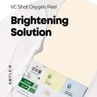 Korea K-Beauty 2Step Vitamin C Oxygen Brightening Facial Scrub & Shot Mask 7g+7g Eksfoliator Antioksidan untuk Semua Jenis Kulit
