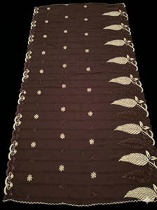 Vente en gros OEM : Long châle hijab pour femme, broderie florale en strass, léger, respirant, multicolore, été, logo personnalisé - Product Image 2