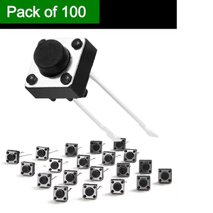 Microinterruptor de Alta Calidad de 2 Pines, Botón de Encendido por Presión, Baja Tolerancia, Interruptor Miniatura para Proyectos Electrónicos de PCB, Acción Rápida - Product Image 2