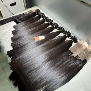 Ready to Ship 10-20'' Natural Black Bone Straight Vietnamese Human <b>Hair</b> 12A Silky Bone Straight Original Human <b>Hair</b> Bundles - Product Image 1