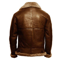 Veste de moto en cuir d'agneau pour homme avec doublure en fourrure, style motard chaud et épais pour l'hiver
