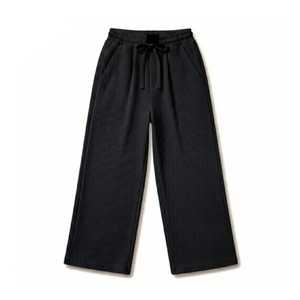 Wholesale Men's Ribbed Midweight Corduroy Wide-Leg Casual Pants | Drawstring <b>Elastic</b> <b>Waist</b> Stonewashed <b>Trousers</b> | OEM/ODM Custom - Product Image 2