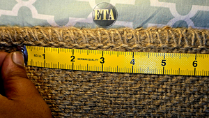 102.0583 kg por bolsa, peso estándar, bolsa de yute de tela twill B, 44 x 26.50 pulgadas, 6X8 HD, con dobladillo en la boca, OHDS, cosido en seco, HKL H - Product Image 3