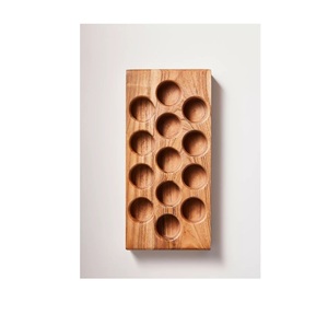 Natural Craft Wooden <b>Egg</b> Rack For Organic Kitchen Styling Promoting Sustainable <b>Storage</b> And Rustic Appeal - Product Image 4