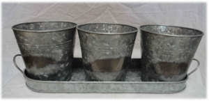 Jardinière galvanisée de haute qualité avec plateau pour la décoration de fleurs de jardin à la maison à prix réduit par le fournisseur indien - Product Image 3