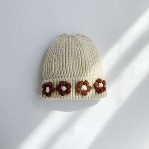 Gorros de Punto Personalizados, Suaves y Cálidos para Bebés, Niños Pequeños, con Bordado de Oso, para Niños y Niñas, Otoño e Invierno - Product Image 2