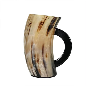 Chopes à bière en corne de luxe modernes, faites à la main, écologiques, 400-600 ml, pour bière et vin, à prix abordable – Meilleures ventes - Product Image 5