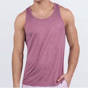 Longline <b>Stringer</b> Custom Wholesale Sporty Sports Streetwear Plain Loose Fit Crew Neck 100% Cotton Tank Top Sleeveless Quick Dry - Product Image 1