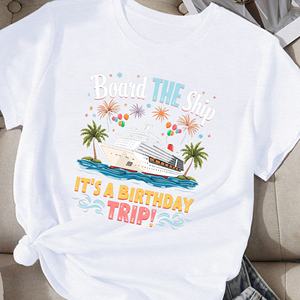 T-shirt comfit pour femme ballons de croisière IT S A Birthday TRIP - Product Image 2