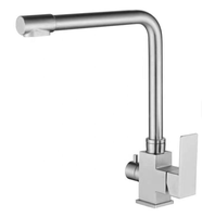 Robinet de cuisine thermostatique électrique moderne à double poignée en acier inoxydable, mitigeur à poser sur comptoir pour usage hôtelier