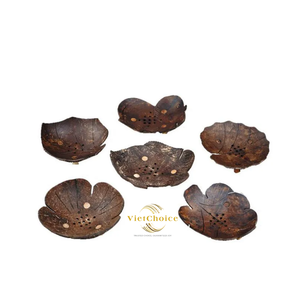 Bandeja de Coco Ecológica Hecha a Mano, Resistente, Apta para Lavavajillas y Alimentos, Porta Jabón de Concha, VIETCHOICE, Hecho en Vietnam, Superventas - Product Image 1