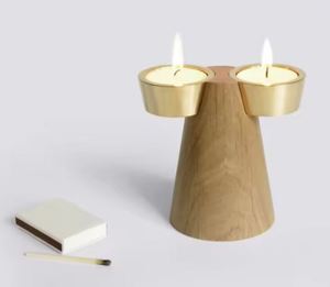 Porte-bougie en bois le plus vendu pour la décoration intérieure - Product Image 2