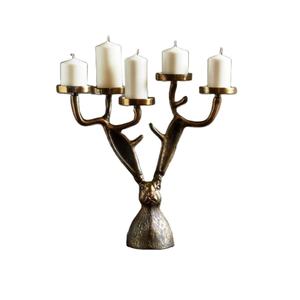 Portavelas Vintage decorativo para vacaciones y festivales, portavelas con escultura de animales antiguos de Metal fundido, precios fiables - Product Image 1