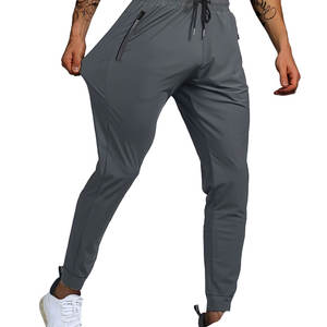 Pantalones de chándal de algodón informales para hombre, pantalones ligeros con cordón para primavera y otoño, estilo frontal plano de algodón 100% - Product Image 2