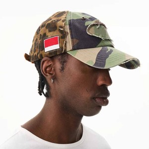 New Washed <b>Distressed</b> Baseball Cap Vintage Faded Soft <b>Top</b> with Raw <b>Distressed</b> Cap - Product Image 2