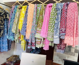 Pareo de Playa de Algodón con Estampado Artesanal Indio, Ecológico, Transpirable, Reversible, de Secado Rápido, Tela Suave de Voile, para Verano - Product Image 5