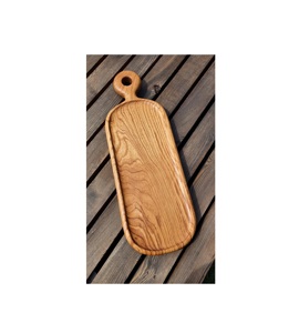 Plateau en bois d'acacia gourmet, planche de service haut de gamme, vaisselle en bois naturel, cuisine, salle à manger, restaurant, présentation alimentaire, divertissement - Product Image 6