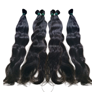 Extensiones de Cabello Humano Remy, Pelo Virgen Liso y Suelto, Onda Profunda, Cutícula Alineada, Natural de Indonesia, 100%, Novedad - Product Image 2