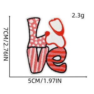 Wholesale Custom Embroidery Patch Raised Logo <b>Fabric</b> Badge Heat Press Sew <b>On</b> <b>Iron</b> <b>On</b> for Caps Jackets Shirts Bags Garments Facto - Product Image 2
