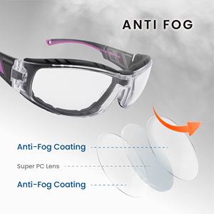 Pickleball Safety Goggles with PC Lenses Anti-<b>Scratch</b> UV400 Tint ANSI/EN Compliance Non-slip Nose <b>Pads</b> - Product Image 2