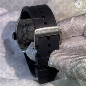 Men <b>Mechanical</b> <b>Watch</b> Stainless Steel Case Rubber Band Buckle Clasp Analog Dial 20mm Sport Style Water Resistant 10 Bar - Product Image 3