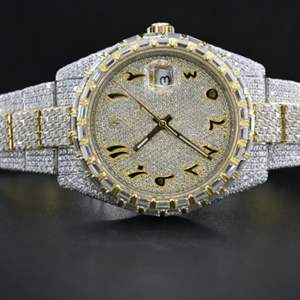Montre de haute qualité entièrement personnalisée avec diamants cultivés en laboratoire pour hommes, montre de bijouterie hip-hop avec diamants, cadeau - Product Image 5