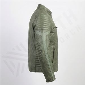 Chaqueta de Motociclista de Cuero Genuino para Hombre de la Mejor Calidad, Nueva Colección de Invierno, Chaquetas de Motocicleta con Protecciones Desmontables Personalizadas - Product Image 3