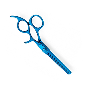 Tijeras de Entresacar Profesionales, Más Vendidas, con Recubrimiento de Titanio Azul, Dientes Personalizados, Tijeras de Salón - Product Image 4
