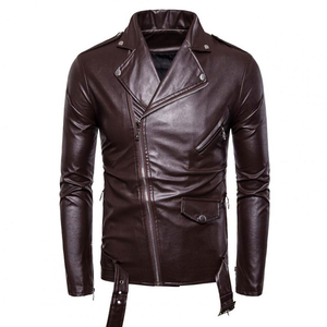 <b>Men's</b> Leather Jacket Premium Craftsmanship Manufacturer Custom <b>Men</b> Leather Jacket <b>Long</b> Sleeve Leather <b>Coat</b> Wholesale - Product Image 1