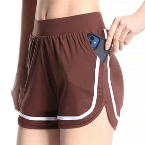 2024 Custom Breathable High-Waisted Gym <b>Shorts</b> for Women Quick Dry Stylish Sport <b>Shorts</b> Pocket <b>Decoration</b> XXL Size Hot Sales - Product Image 1