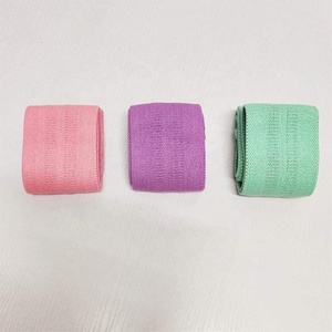 Cinta de resistencia para glúteos, banda de tela Rosa antideslizante con logotipo personalizado, para ejercicio en casa, para pierna y cadera, precio barato, venta al por mayor - Product Image 6