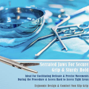 ENT Surgical Micro Ear Forceps Manual OEM Custom Logo Stainless Steel Lightweight Sterilizable Professional <b>Instrument</b> Supplier - Product Image 4