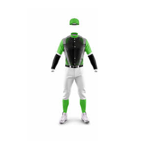 Uniforme de baseball de haute qualité, sur mesure, impression par transfert thermique, vêtements de baseball et de softball courts, 100% polyester respirant et à séchage rapide - Product Image 2