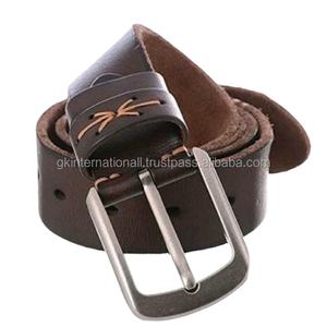 Ceinture en cuir véritable Commande en gros Marron Noir Toutes les couleurs Personnalisées Disponibles dans toutes les tailles et couleurs au fabricant Exportateur - Product Image 1