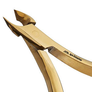 Control total de buena calidad, pinzas para cutículas, pinzas para cutículas, Serie Dorada, pinzas para cutículas, instrumentos de belleza de titanio - Product Image 3