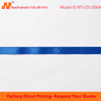Ruban satiné bleu double face 6 mm, directement de l'usine, pour cartes d'invitation, boîtes à gâteaux, emballage de fleurs, couture, bricolage, décoration, rouleau de 50 yards, en gros