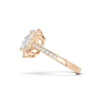 Anillo de Oro con Diamante Cultivado en Laboratorio, Corte Brillante Redondo, Certificado IGI, Color E, Diamantes Sintéticos, Joyería de Lujo para Mujer, Uso Diario