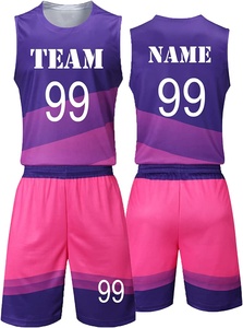 Ensemble de maillot de basket-ball respirant sublimé personnalisé, uniforme d'équipe sportive, ensemble court pour hommes et femmes - Product Image 4