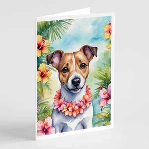 Lunatique A7 Taille 5x7 Jack Russell Terrier Luau Cartes Vierge Paquet de 8 avec Enveloppes - Product Image 1